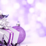 Purple Christmas Present And Decorations