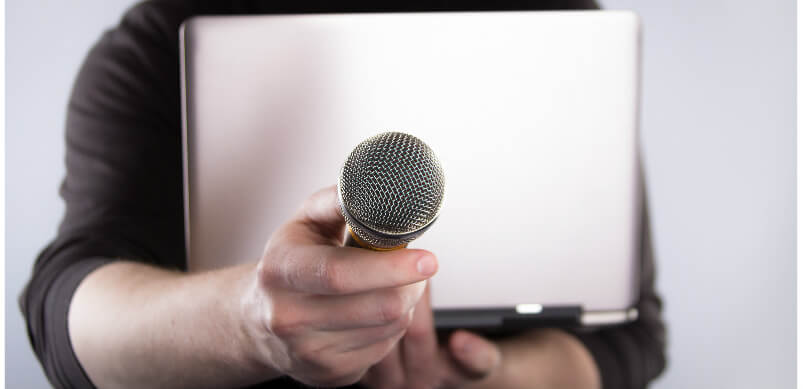 Microphone And Laptop