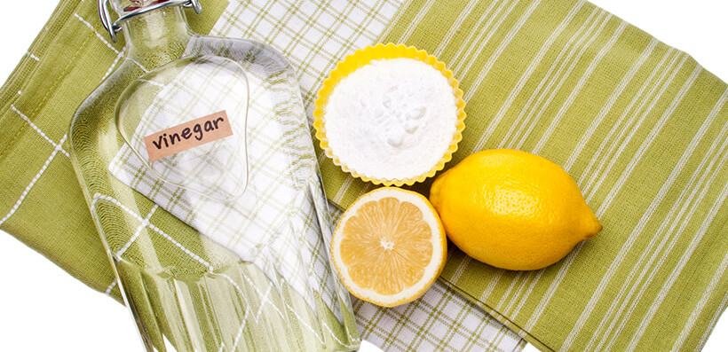 Vinegar, Baking Powder, Lemon And Other Household Items