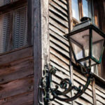 wooden Window With Lamp