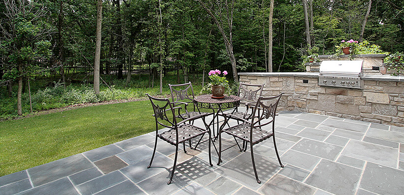 Garden Patio With Barbecue