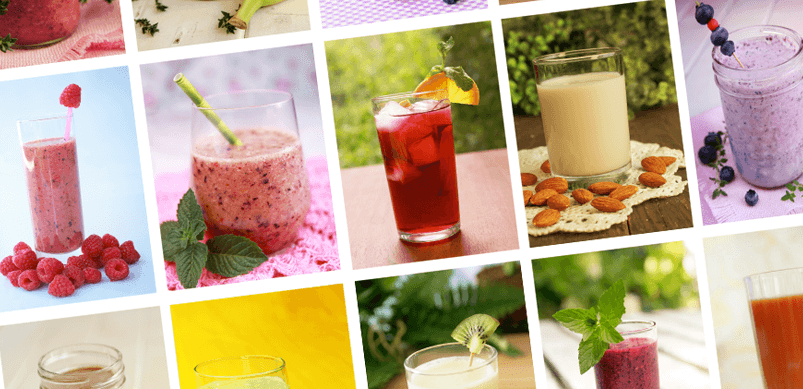 Selection of Blended Smoothies