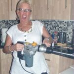 Woman With Electric Power Tool