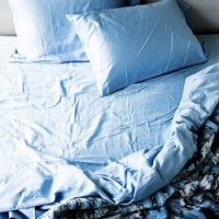 Rumpled Duvet And Pillows