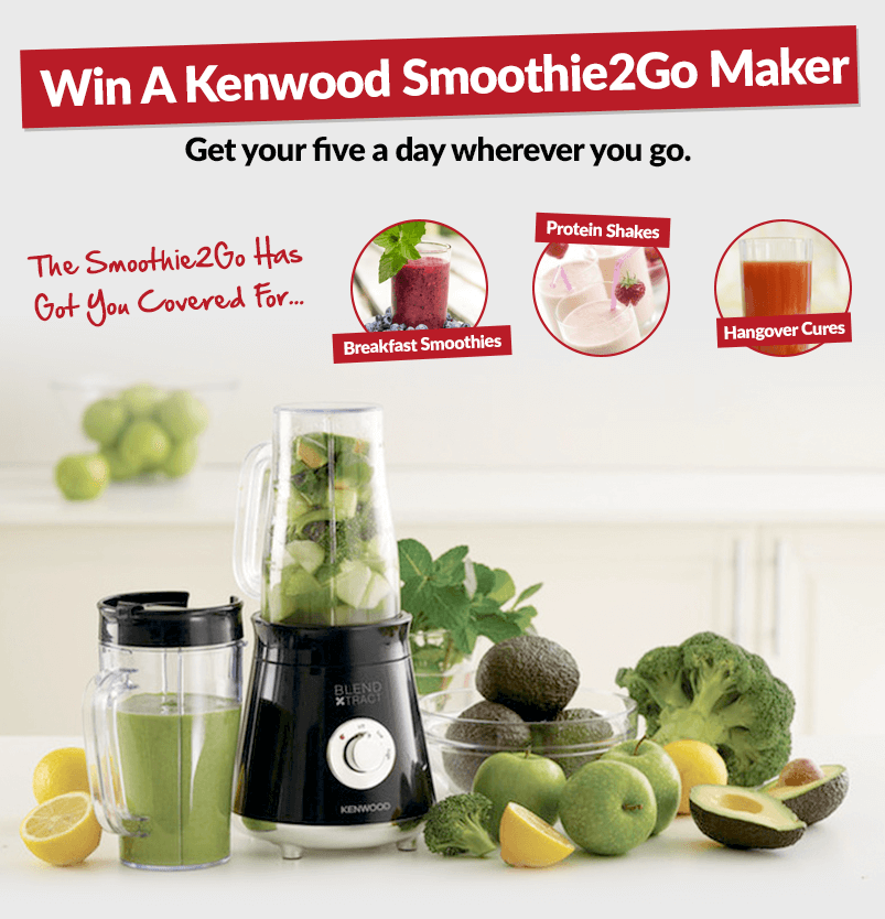 Win a Kenwood Smoothie2Go Maker