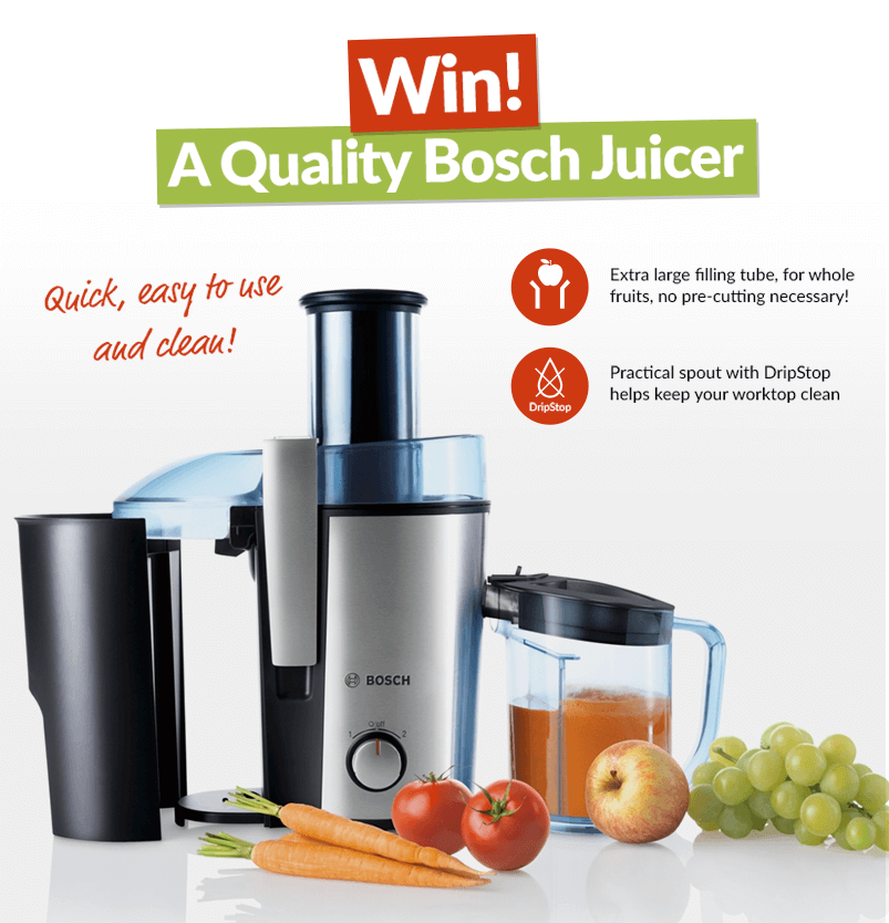 Win a quality Bosch Juicer