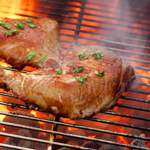 Chicken On BBQ Grill