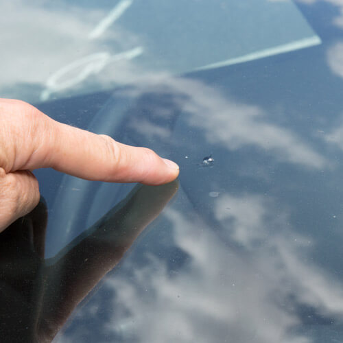 Chip On Car Windshield