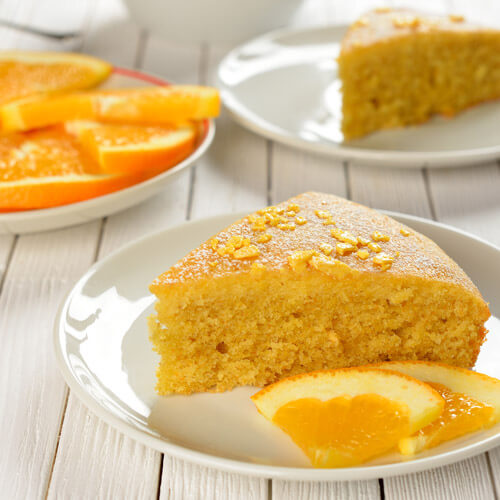 Orange Juice Cake With Orange Slices