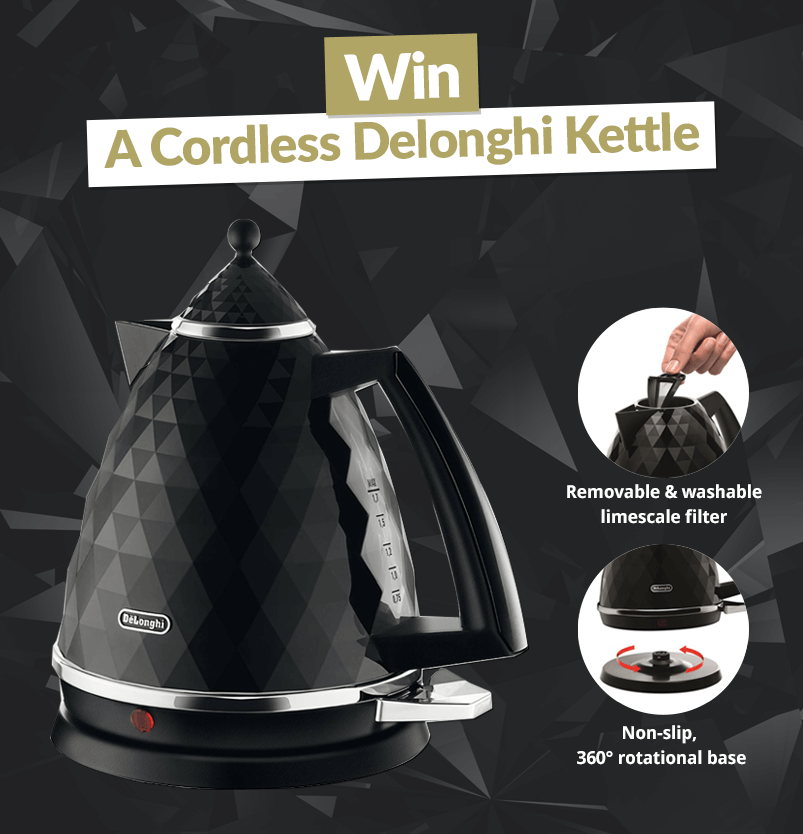 Win a Cordless Delonghi Kettle