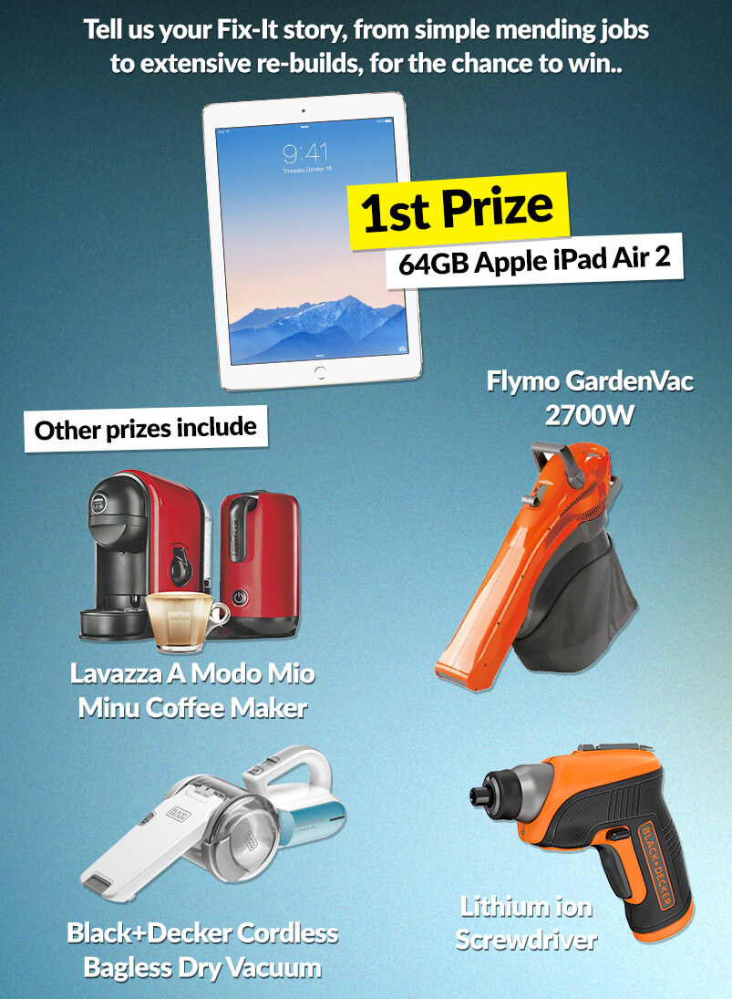 win one of five amazing prizes