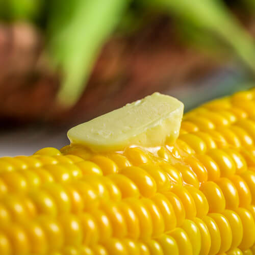 Butter Melting On A Sweetcorn Cob