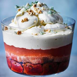 Fig And Sloe Gin Trifle