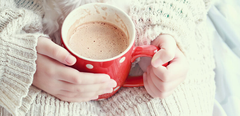 Hands Holding Hot Cocoa