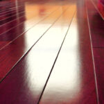 Polished Dark Wooden Floorboards