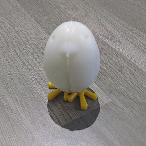 Chick Shaped Egg On Plastic Feet