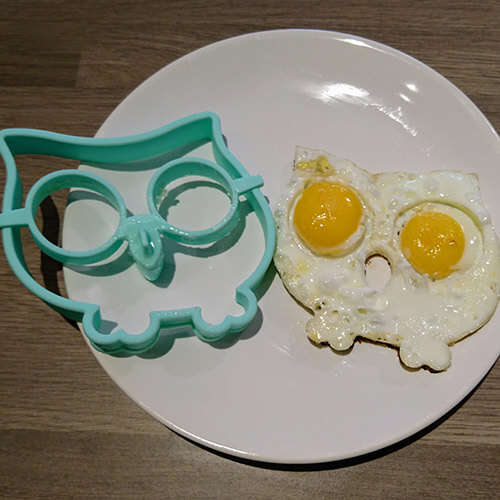 Fried Egg In The Shape Of An Owl