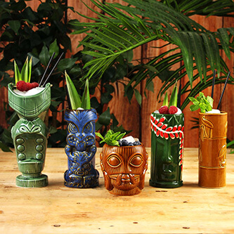 Tiki Tiki Cocktail Glasses