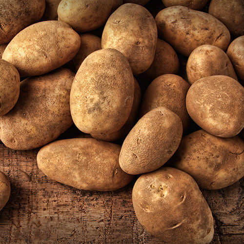 Pile Of Muddy Potatoes