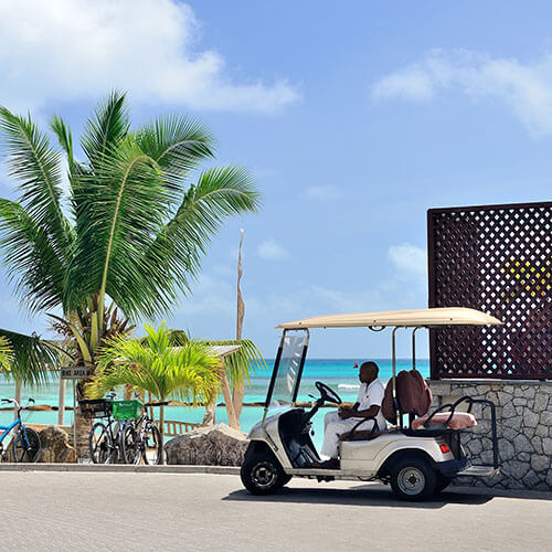 Buggy Car Next To Beach