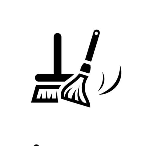 Symbol Of Mop And Broom