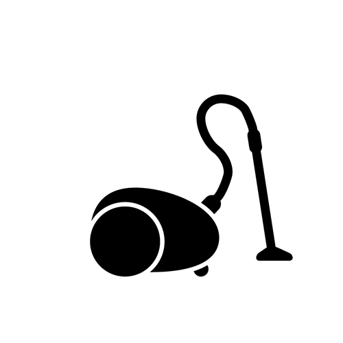 Black And White Vacuum Symbol