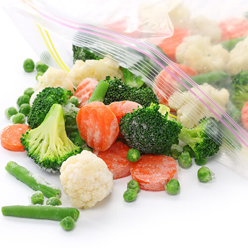 Mixed Vegetables In Sealed Bag