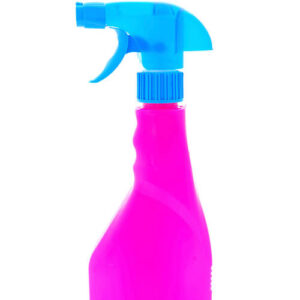 Pink Spray Bottle With Blue Lid