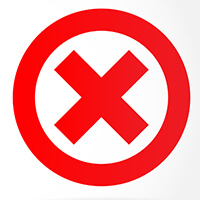 Red Cross Sign In Circle