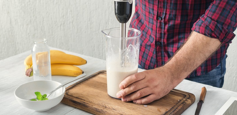 Food Blender Being Used