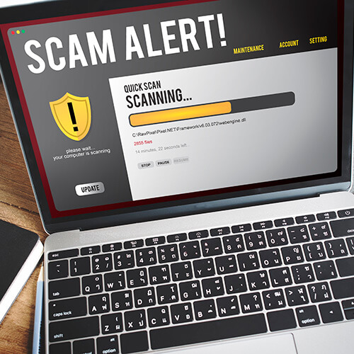 Laptop Scanning For Scam