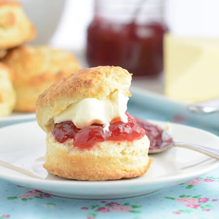 Scones Filled With Jam And Clotted Cream