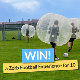 Win a Zorb Football Experience For 10! [Competition Closed]