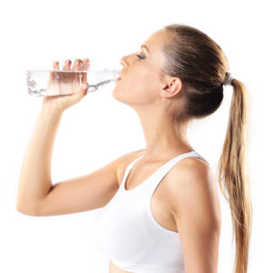 Woman Drinking Bottled Water