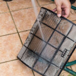 Cleaning Dust Filters With Water