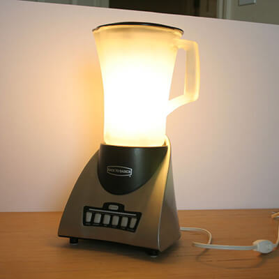 Lit Up Blender With Bulb Inside 