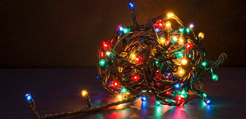 Ball Of Tangled Christmas Lights