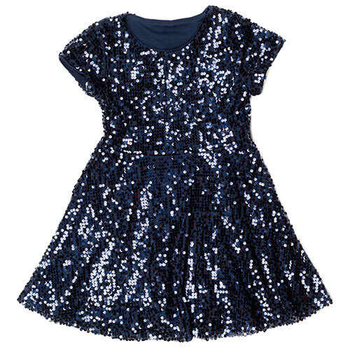 Blue Dress With Sequins