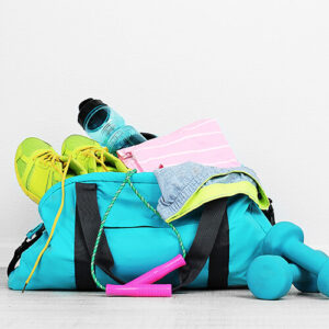 Sports Bag With Gym Equipment 