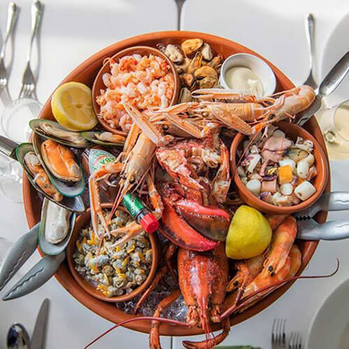 Seafood Platter At Champagne & Seafood Restaurant