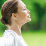 Girl Looking Relaxed Outdoors