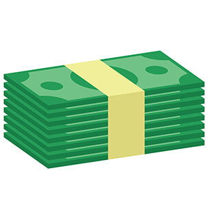 Animation Of Stack Of Cash Notes