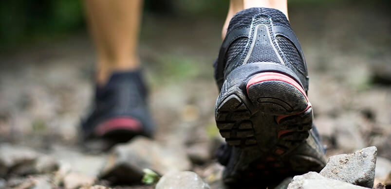 Close Up Of Trainers On Mountain