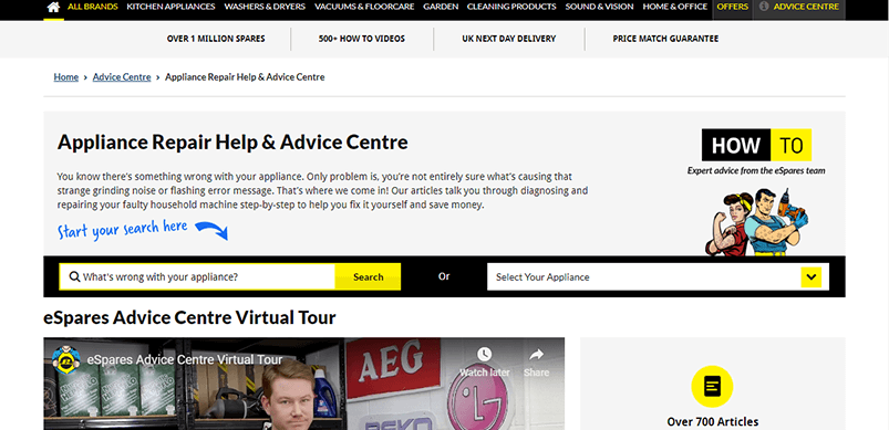 Screen Shot Of Advice Centre