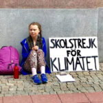 Greta Thunberg During Her Protest