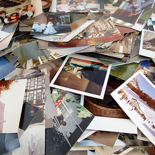 Pile Of Printed Photos