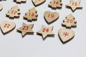 Wooden advent calendar