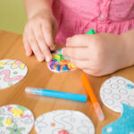 Child Drawing On Paper Egg