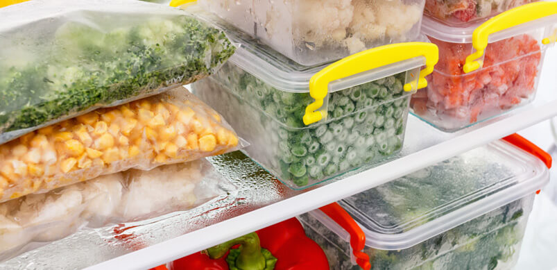 Frozen Foods In Containers