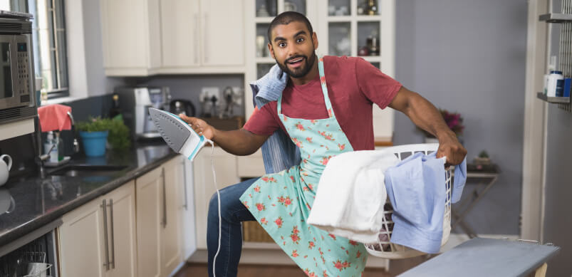 Man Juggling Appliances